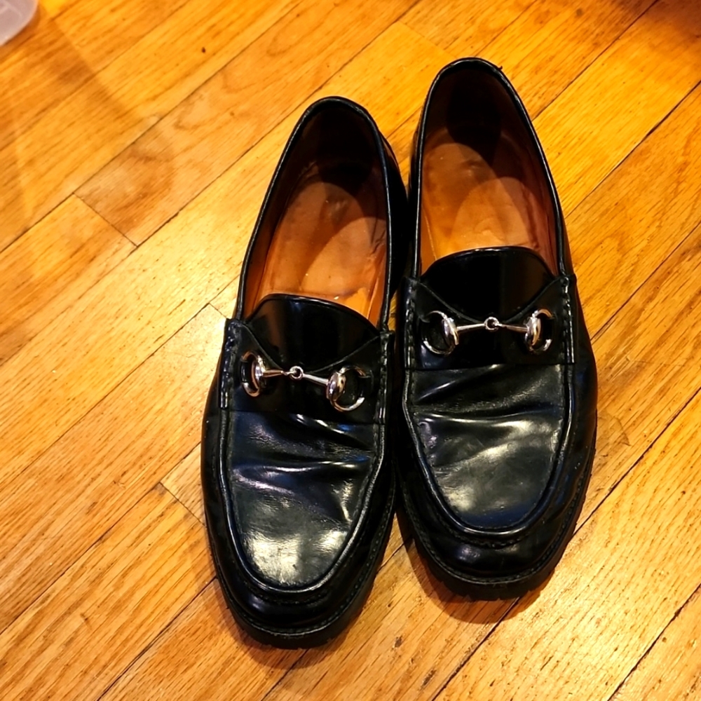 Mens Gucci 6.5D Loafer Horsebit 111 6030 black, no box,  non smoking,  pre ownd.